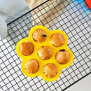 Axyaa 7-Hole Silicone Ice Cream Mold for Homemade Popsicles