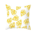 Axyaa Autumn Maple Leaves Pillow Cases with Fresh Print Flower Plant Custom Polyester Cover