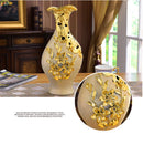 Axyaa Ceramic Dining Table Set with Vase and Flower Arrangement