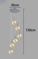 Axyaa Modern Living Room Chandeliers LED Ceiling Hanging Lights Indoor Lighting