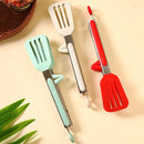 Axyaa Silicone Grilling Tong Stainless Steel BBQ Clip Kitchen Tool