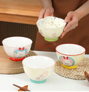 Axyaa Tulip Student 3D Relief Rice Bowl - Children's Tableware