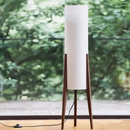 Axyaa Zen Floor Lamp fabric shade minimalist light for Living Room Bedroom Sofa