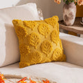 Axyaa Fall Leaf Squirrel Embroidery Pillowcase | Thanksgiving Sofa Decoration 45x45/50x50cm