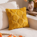 Axyaa Fall Leaf Squirrel Embroidery Pillowcase | Thanksgiving Sofa Decoration 45x45/50x50cm
