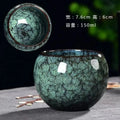 Axyaa 150ml Kiln Ceramic Teacups Set for Kung Fu Style Coffee and Tea