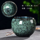 Axyaa 150ml Kiln Ceramic Teacups Set for Kung Fu Style Coffee and Tea
