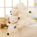 Axyaa Bear Plush Toy Pillow: Soft Hugging Long Strip Doll for Girls