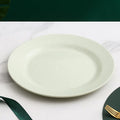 Axyaa Blue Green Polypropylene Dinner Plates Set of 4/10 - Eco-Friendly Lightweight Tableware