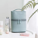 Axyaa Cylinder Makeup Bag with Inner Pocket - Waterproof Travel Cosmetic Pouch