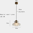 Axyaa Retro Cracked Glass LED Chandelier for Home, Bar, Coffee Shop