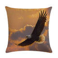 Axyaa Printed Linen Pillowcase for Home Sofa Car Decor 45*45cm