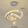 Axyaa Crystal Chandelier Pendant Light for Living and Dining Room