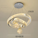 Axyaa Crystal Chandelier Pendant Light for Living and Dining Room