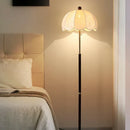 Axyaa Vintage Wooden Floor Lamp for Living Room and Bedroom LED Lighting