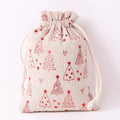 Axyaa Christmas Drawstring Pouches for Gifts & Snacks