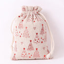 Axyaa Christmas Drawstring Pouches for Gifts & Snacks