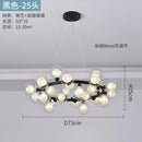 Axyaa Glass Bubble Ball Nordic Luxury Chandelier