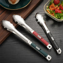 Axyaa Stainless Steel BBQ Tongs Buffet Clip for Non-Stick Grilling