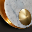 Axyaa Modern G9 LED Marble Brass Gold Wall Lamp for Living Room Bedroom