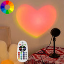 Axyaa Sunset Love Rainbow Projection LED Desk Lamp