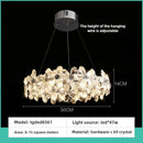 Axyaa Stainless Steel Crystal Chandelier Pendant Light Chrome Finish