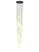 Axyaa LED Staircase Chandelier: Long Elegant Lighting for Home, Hotel, Hall & More