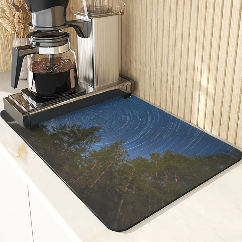 Axyaa Fujiyama Sakura Coasters Mats & Placemats: Plant Style Kitchen Table Mat