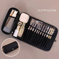 Axyaa Roll Up Brush Bag: Portable Makeup Brush Holder & Organizer