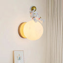 Axya Modern Astronaut Rabbit Wall Lamp for Kids Room and Study Decor