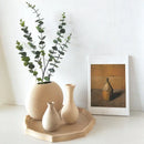 Retro Nordic Wooden Flower Vase by Axyaa - Tabletop Art Decor Ornament