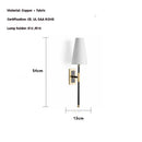 Axyaa Retro Cloth LED Wall Lamp for Bedroom Corridor Living Room
