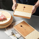 Axya Imitation Wood Grain Dinner Plate Set