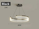 Axyaa Minimalist Circular Chandelier Pendant Lamp for Minimalist Living and Dining Rooms