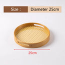 Axyaa Bamboo Cotton Tray: Portable Tea Set for Home, Hotel and Restaurant