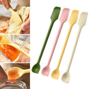 Axyaa Silicone Scraper Spoon Set: Double-Ended Spatula for Jam & Cosmetic Bottles