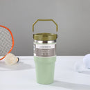 Axyaa Stainless Steel Insulated Bottle with Handle Large Capacity Double Wall Thermos