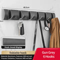 Axyaa Space Aluminum Kitchen Bathroom Hook Storage Rack Wall Hanging Hooks