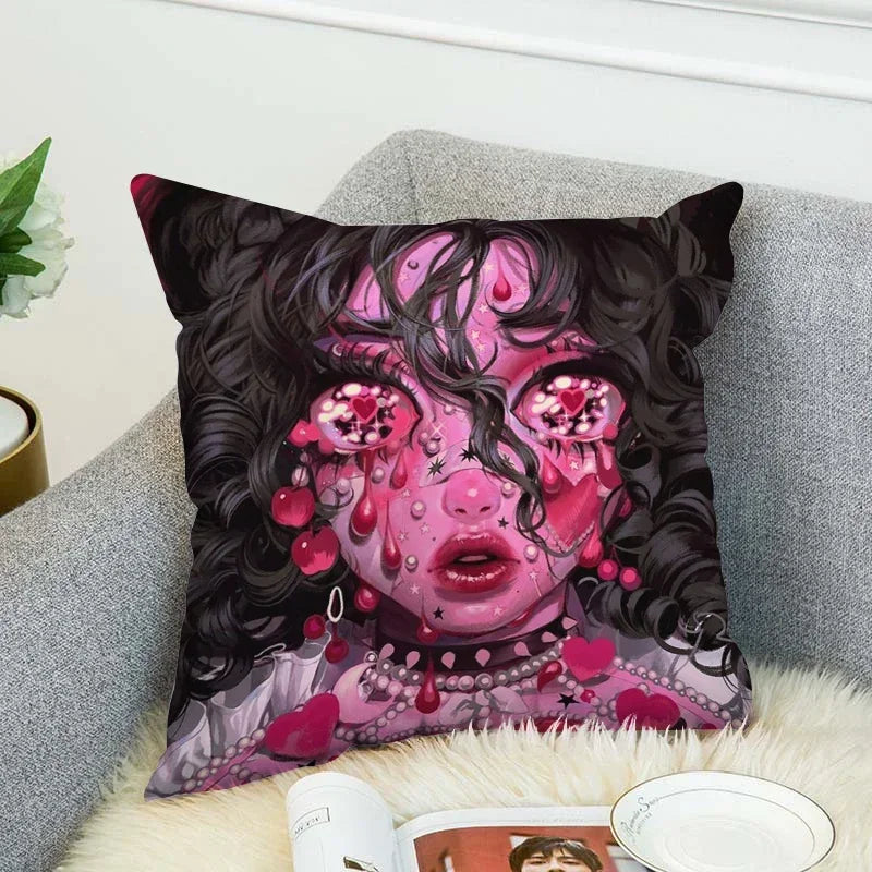 Axyaa Art Decor Pillow Cover 45x45 for Home & Car Decor