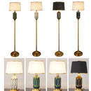 Axyaa Ceramic Floor Lamp: European Retro Table Lamp for Living Room, Bedroom, and Home Decoration