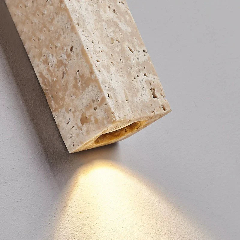 Axyaa Yellow Cave Stone Wall Lamp - Industrial Style Design for Restaurant and Living Room