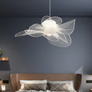 Axyaa Acrylic Flower Chandelier: Nordic Design for Cozy Living Spaces