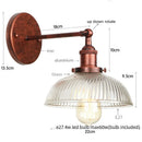 Axyaa Industrial Vintage Iron Bedside Wall Lamp With LED Light
