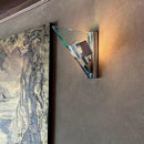 Axyaa Clear Glass Wall Lamp E14 Bulb, Modern Lighting Fixtures for Office, Hotel, Bedroom