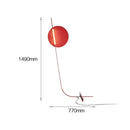Axyaa Nordic LED Red Floor Lamp Minimalist Living Room Bedroom Decor
