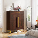 Axyaa Shoe Cabinet: Modern 20-Pair Shoe Storage with Drawer and Shelves