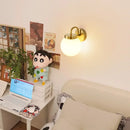 Axyaa Chrome Metal LED Wall Lamp with Acrylic Shade for Bedroom and Corridor