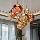 Axyaa Pendant Chandelier: LED Ceiling Lamp for Bedroom, Living Room Decor