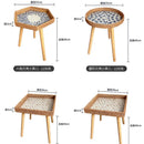 Axya Rattan Storage Tray Shell Picnic Table Fruit Organizer Basket