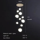 Axyaa Glass Shade LED Pendant Lights Chandeliers Fixture